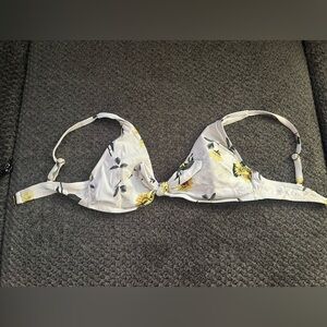 Floral bikini top